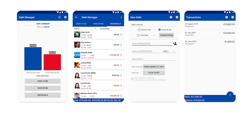 loaned money tracking app