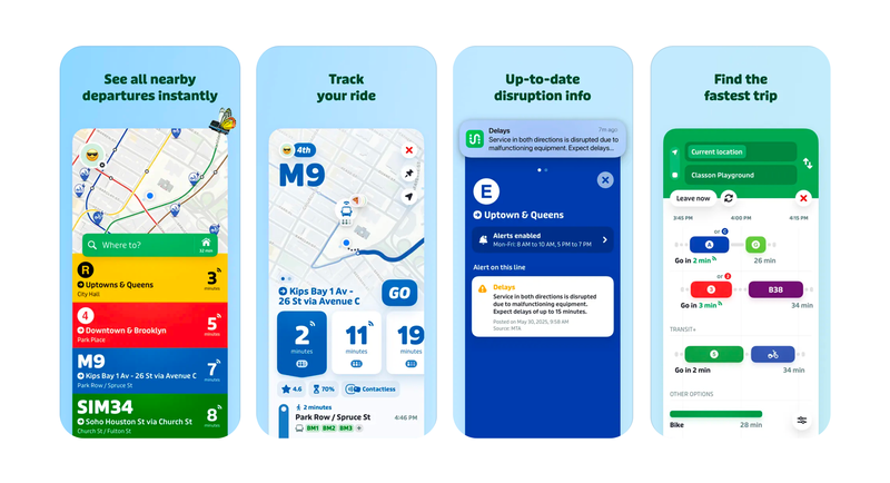 public transportation app